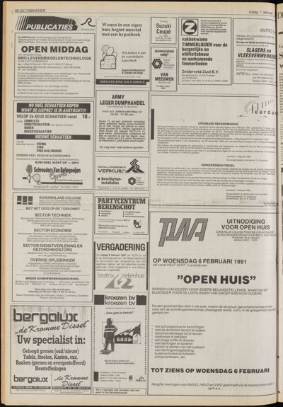 De Gecombineerde Vijfheerenlanden, 1 februari 1991