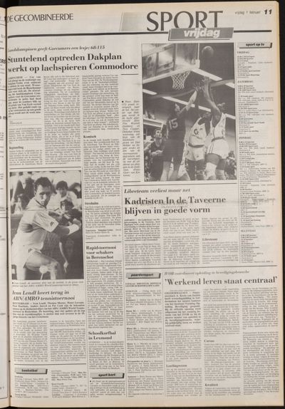 De Gecombineerde Vijfheerenlanden, 1 februari 1991