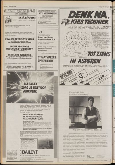 De Gecombineerde Vijfheerenlanden, 1 februari 1991