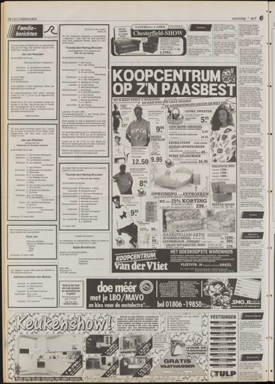 De Gecombineerde Vijfheerenlanden, 1 april 1992