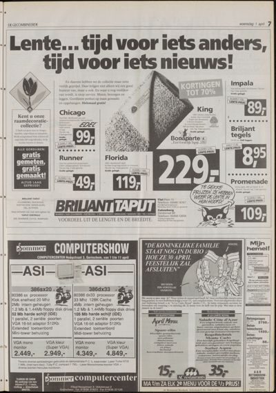 De Gecombineerde Vijfheerenlanden, 1 april 1992