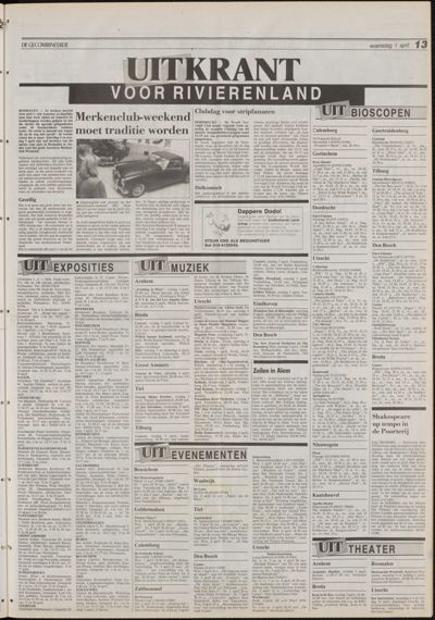 De Gecombineerde Vijfheerenlanden, 1 april 1992