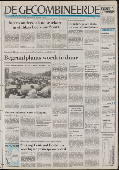 De Gecombineerde Vijfheerenlanden, 1 juli 1992