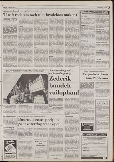 De Gecombineerde Vijfheerenlanden, 1 juli 1992