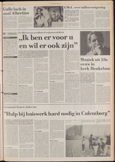 De Gecombineerde West-Betuwe, 10 januari 1984