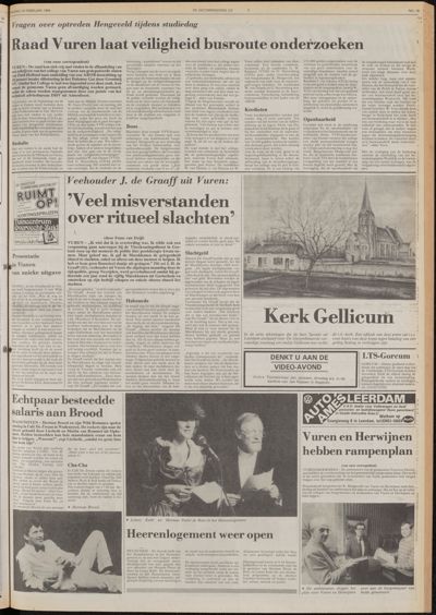 De Gecombineerde West-Betuwe, 10 februari 1984