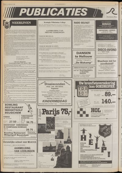 De Gecombineerde West-Betuwe, 10 februari 1984