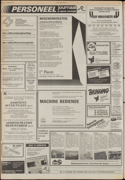 De Gecombineerde West-Betuwe, 10 februari 1984