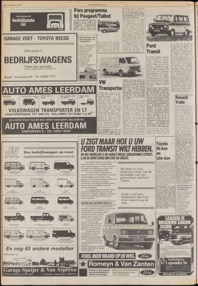 De Gecombineerde West-Betuwe, 10 februari 1984