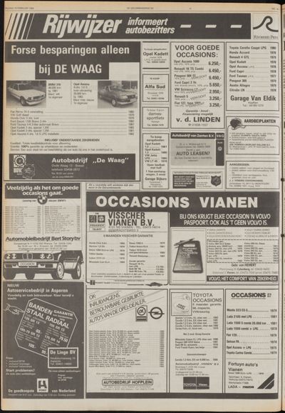 De Gecombineerde West-Betuwe, 10 februari 1984