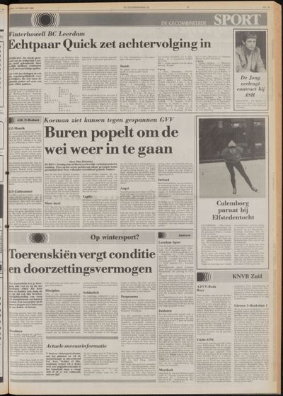 De Gecombineerde West-Betuwe, 10 februari 1984
