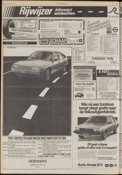 De Gecombineerde West-Betuwe, 10 februari 1984