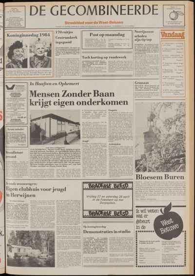 De Gecombineerde West-Betuwe, 27 april 1984
