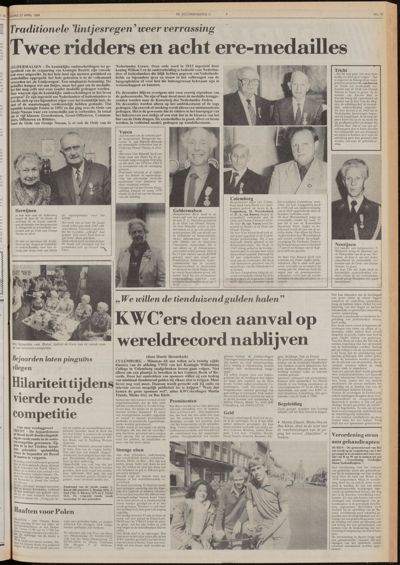 De Gecombineerde West-Betuwe, 27 april 1984