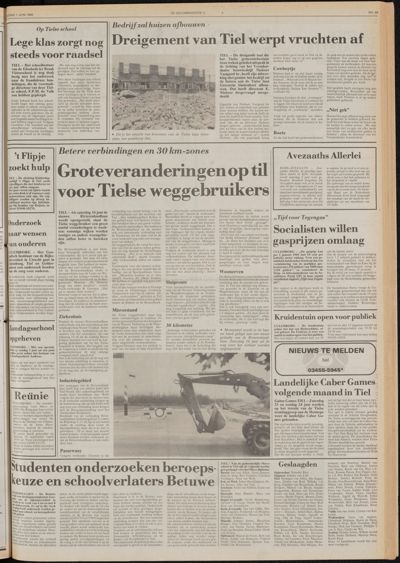 De Gecombineerde West-Betuwe, 1 juni 1984