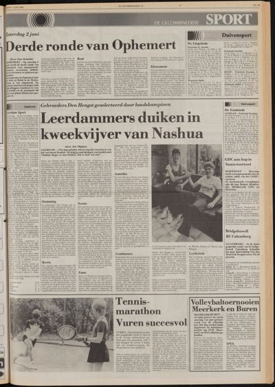 De Gecombineerde West-Betuwe, 1 juni 1984
