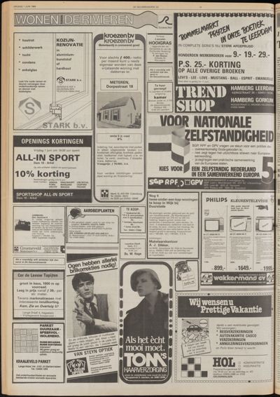 De Gecombineerde West-Betuwe, 1 juni 1984