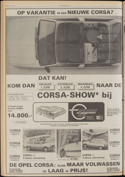 De Gecombineerde West-Betuwe, 1 juni 1984