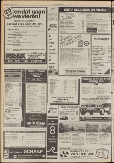 De Gecombineerde West-Betuwe, 10 augustus 1984