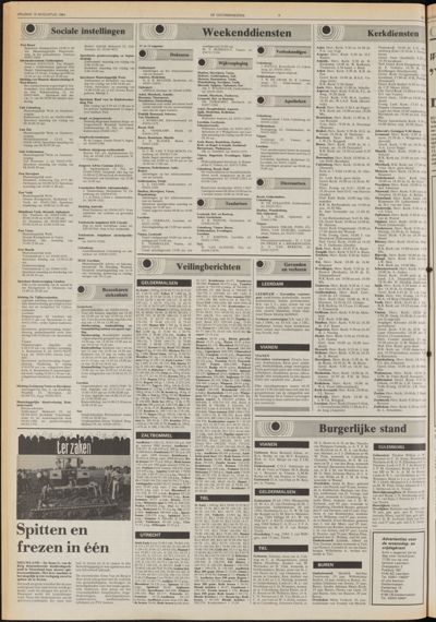 De Gecombineerde West-Betuwe, 10 augustus 1984