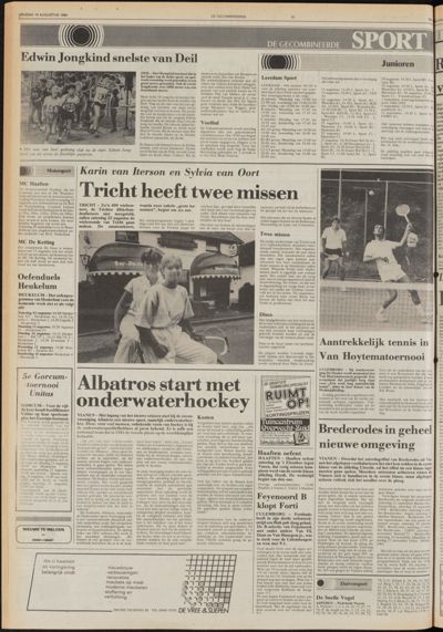 De Gecombineerde West-Betuwe, 10 augustus 1984