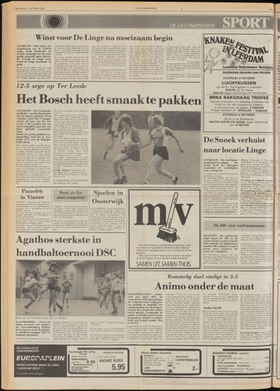 De Gecombineerde West-Betuwe, 1 oktober 1984