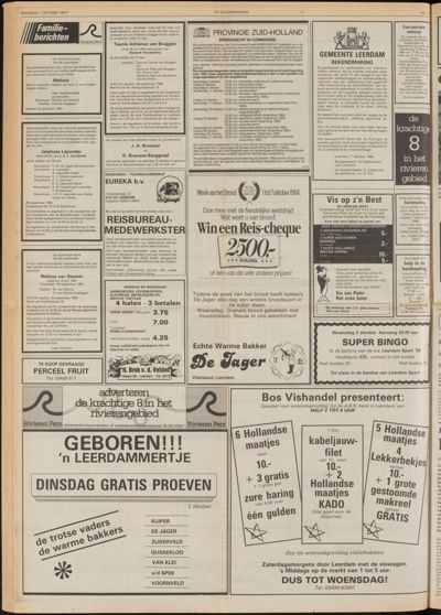 De Gecombineerde West-Betuwe, 1 oktober 1984