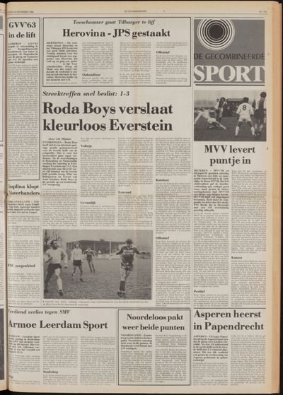 De Gecombineerde West-Betuwe, 10 december 1984