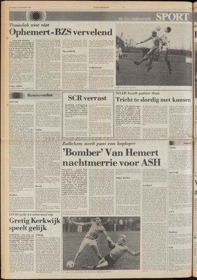 De Gecombineerde West-Betuwe, 10 december 1984