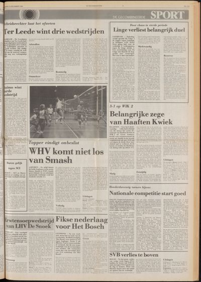 De Gecombineerde West-Betuwe, 10 december 1984