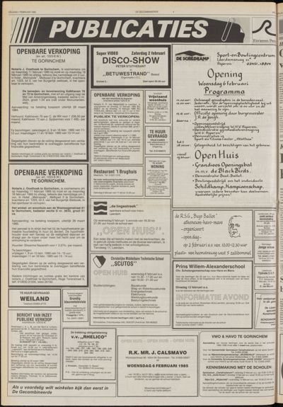 De Gecombineerde West-Betuwe, 1 februari 1985