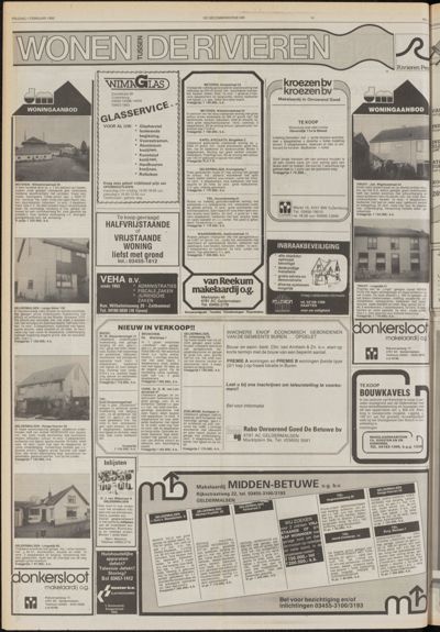 De Gecombineerde West-Betuwe, 1 februari 1985