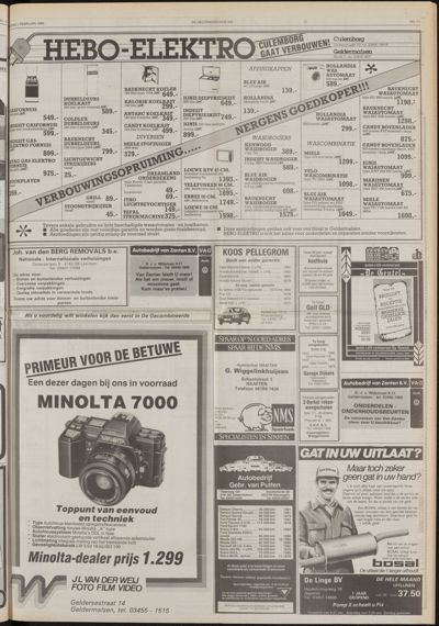 De Gecombineerde West-Betuwe, 1 februari 1985