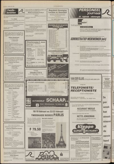 De Gecombineerde West-Betuwe, 1 februari 1985