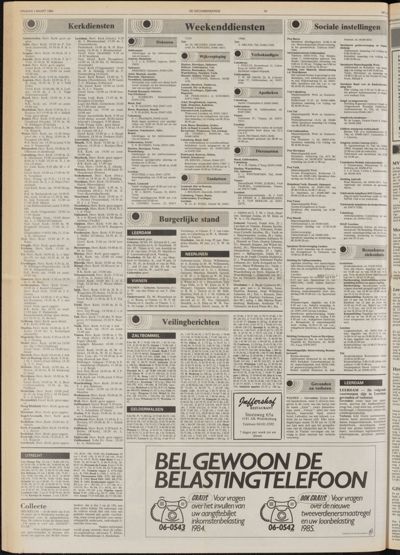 De Gecombineerde West-Betuwe, 1 maart 1985