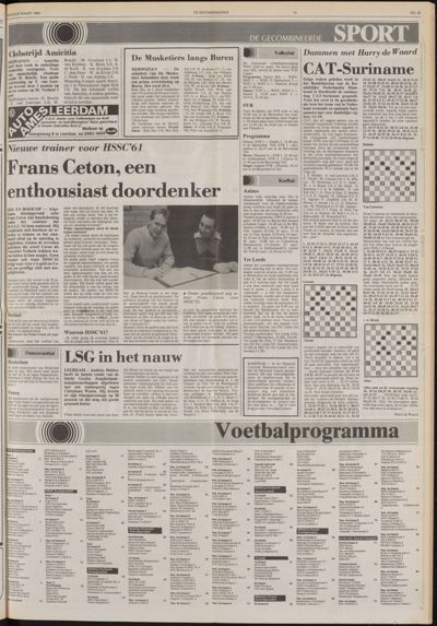 De Gecombineerde West-Betuwe, 1 maart 1985