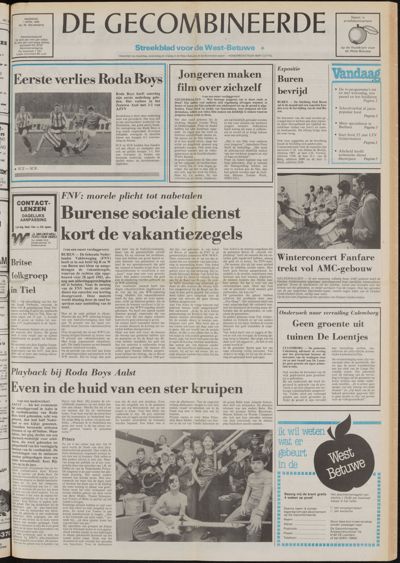 De Gecombineerde West-Betuwe, 1 april 1985