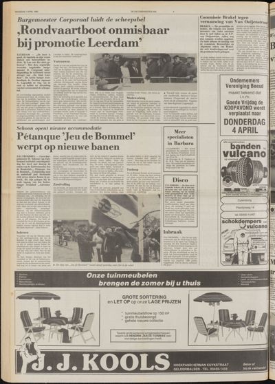 De Gecombineerde West-Betuwe, 1 april 1985