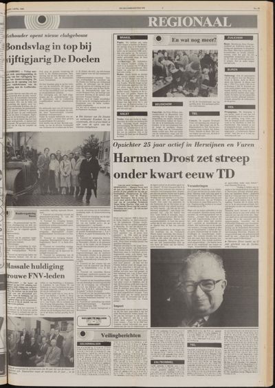 De Gecombineerde West-Betuwe, 1 april 1985
