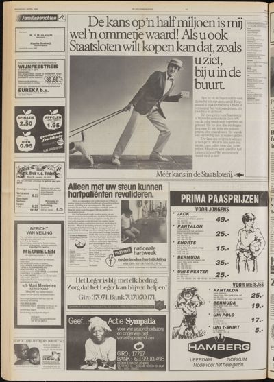 De Gecombineerde West-Betuwe, 1 april 1985