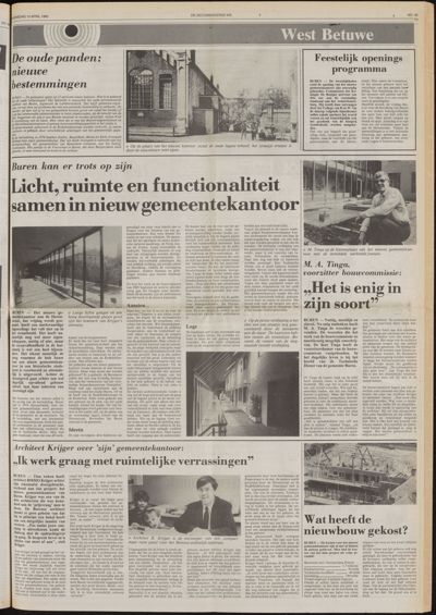 De Gecombineerde West-Betuwe, 10 april 1985