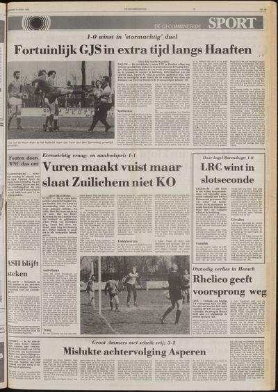 De Gecombineerde West-Betuwe, 10 april 1985
