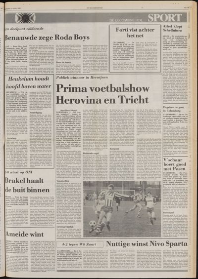 De Gecombineerde West-Betuwe, 10 april 1985