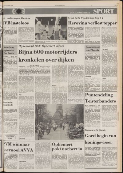 De Gecombineerde West-Betuwe, 10 april 1985