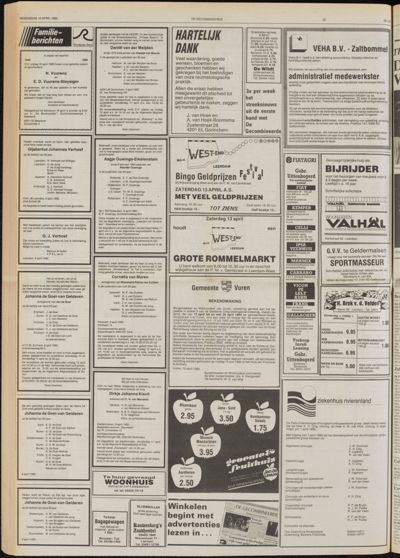 De Gecombineerde West-Betuwe, 10 april 1985