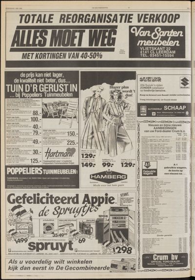 De Gecombineerde West-Betuwe, 1 mei 1985