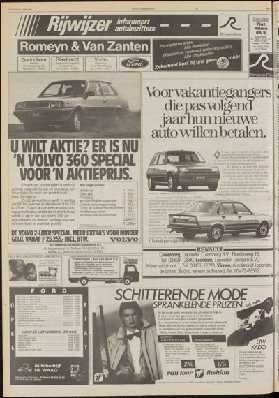 De Gecombineerde West-Betuwe, 1 mei 1985