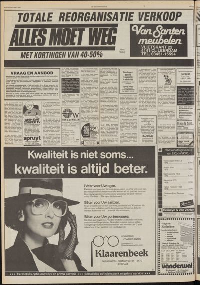 De Gecombineerde West-Betuwe, 1 mei 1985