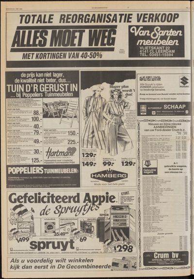 De Gecombineerde West-Betuwe, 1 mei 1985
