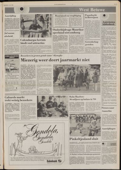 De Gecombineerde West-Betuwe, 1 juli 1985